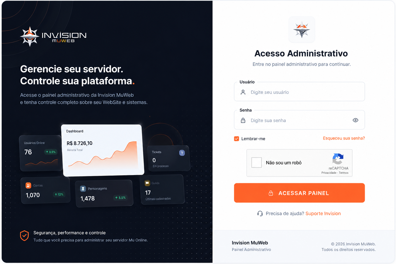 Dashboard Invision MuWeb