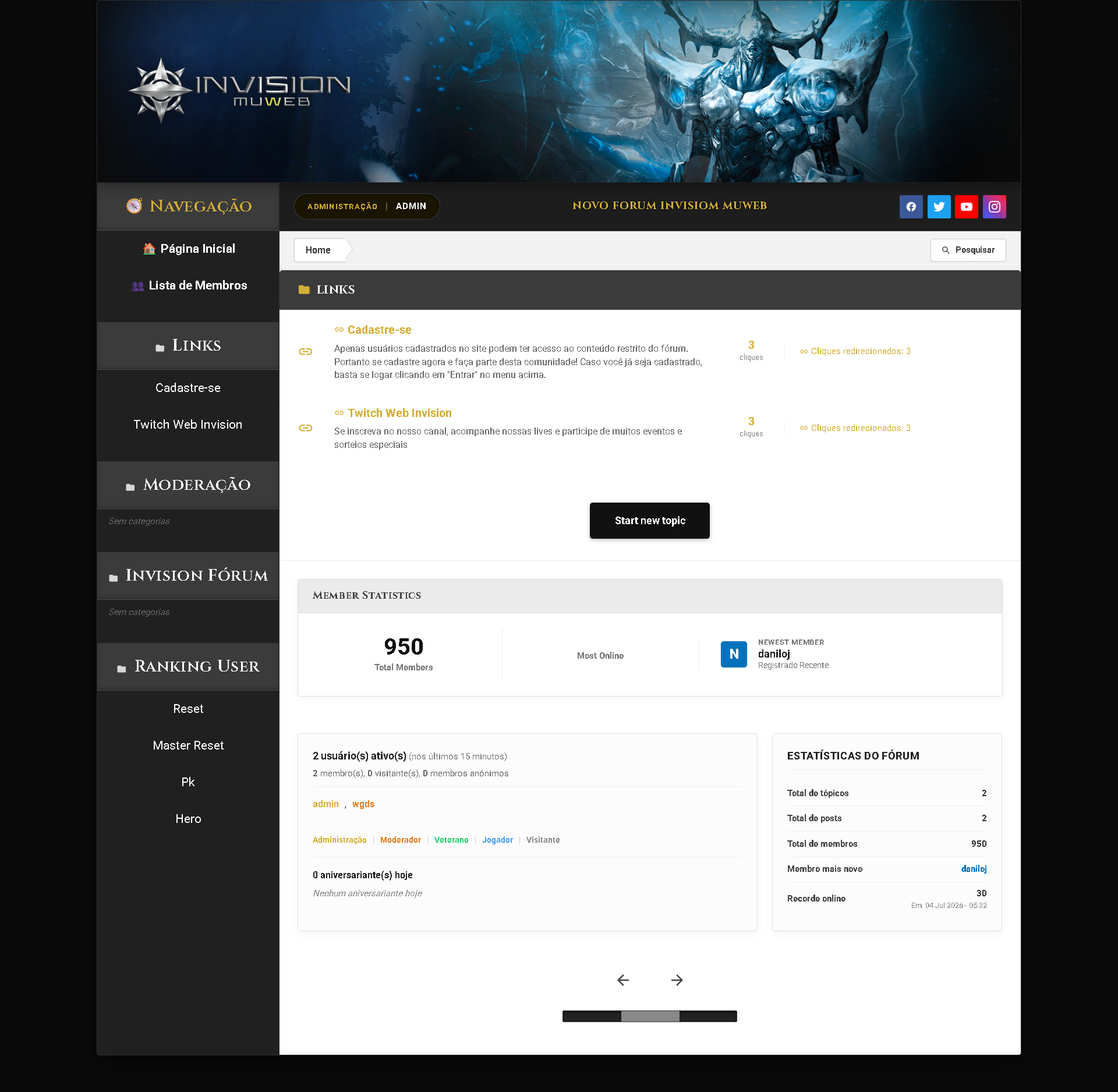 Web Forum Integrado