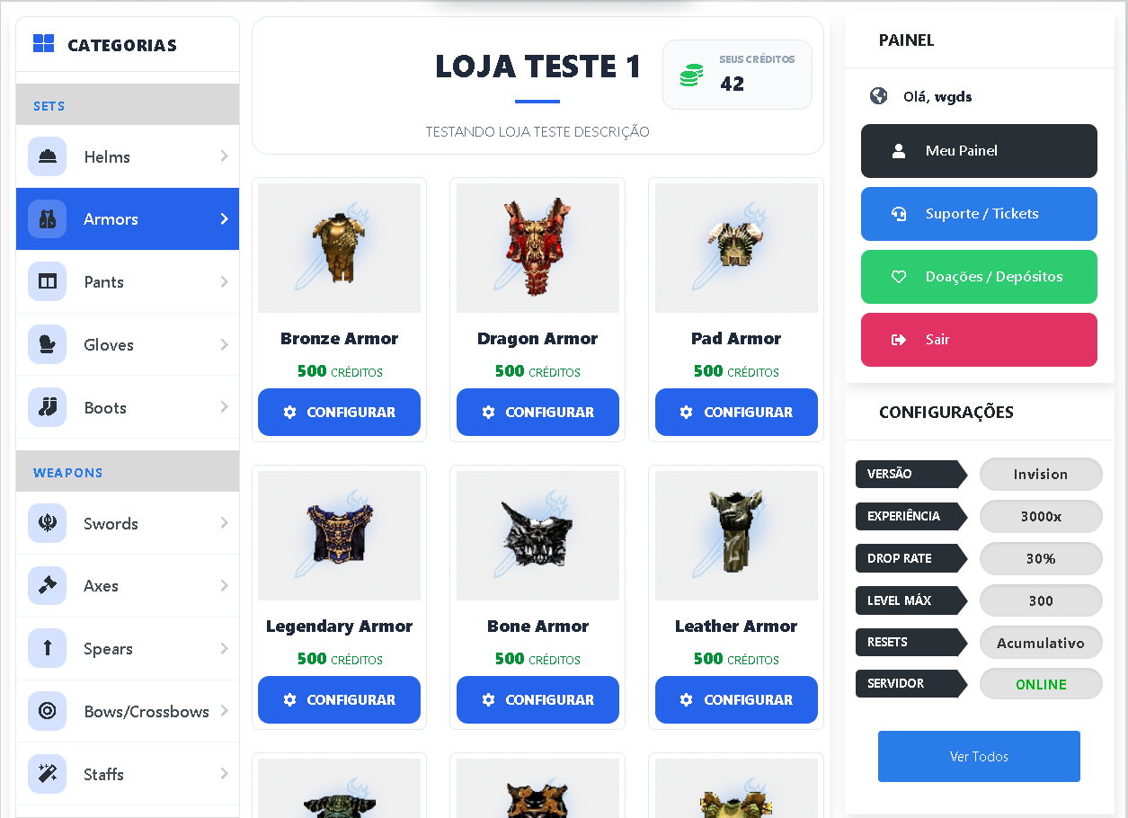 WebShop Integrado Completo